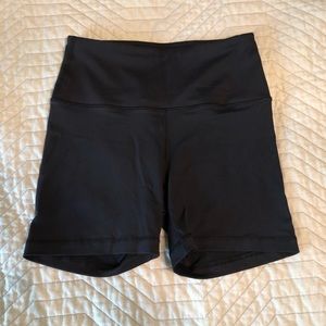 90 degree reflex high waist black biker shorts